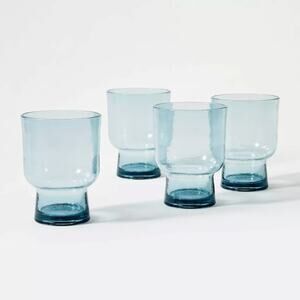Threshold 14oz 4pcs Teal Small Cup Set NEW